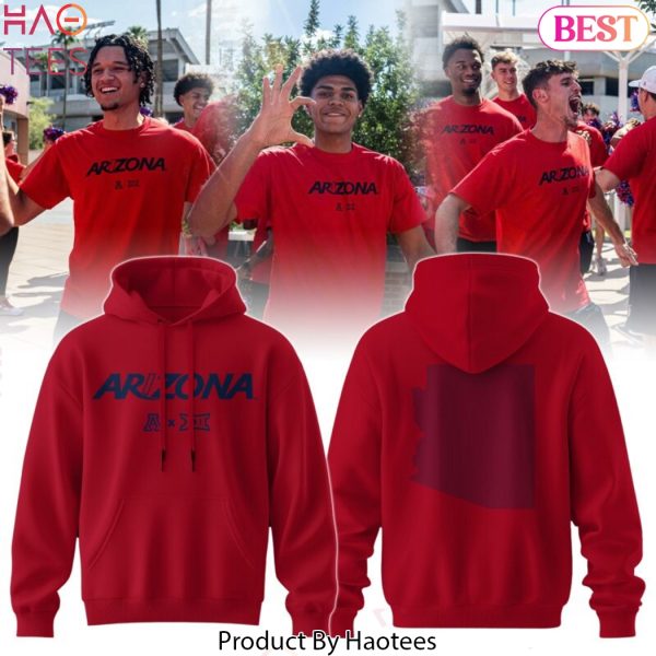 Arizona Wildcats NCAA 2025 Design Red Hoodie
