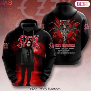 Black Sabbath x Ozzy Osbourne 1948-2025 Signature The Best Memories Never Fade Design Hoodie