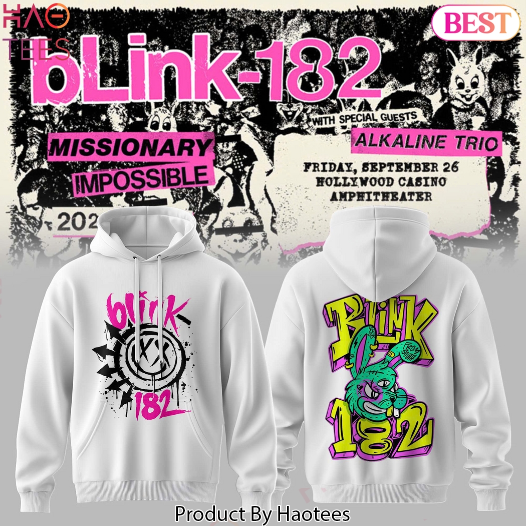 Blink-182 Tour Life 2025 Missionary Impossible Design Hoodie Blink-182 Tour Life 2025 Missionary Impossible Design Hoodie