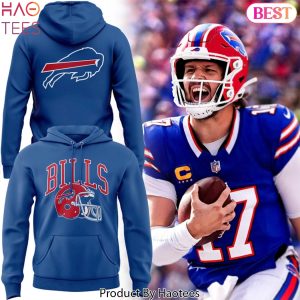 Buffalo Bills Helmet Retro Design Hoodie