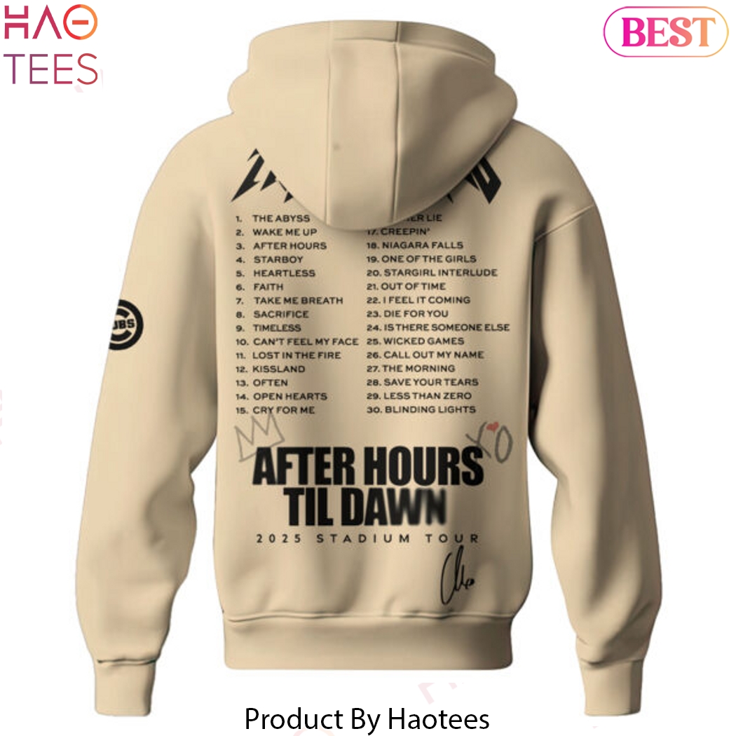 CHC x The Weeknd After Hours Til Dawn Design Hoodie CHC x The Weeknd After Hours Til Dawn Design Hoodie
