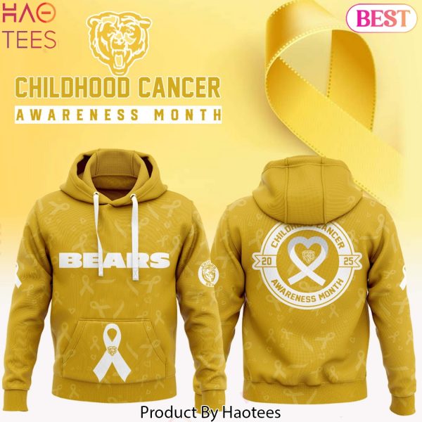 Chicago Bears Childhood Cancer Awareness Month 2025 Design Hoodie
