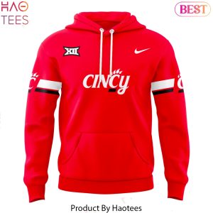 Cincinnati Bearcats Football Big 12 Black Pullover 2025 Design Hoodie