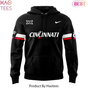 Cincinnati Bearcats Football Big 12 Black Pullover Design Hoodie