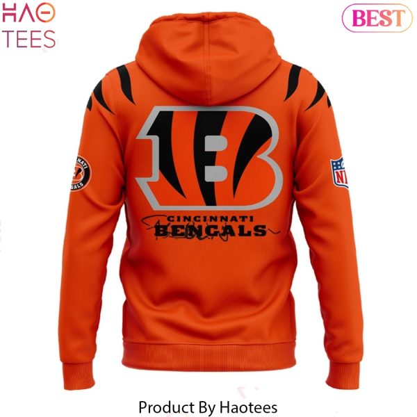 Cincinnati Bengals 2025 Season Design Orange Hoodie