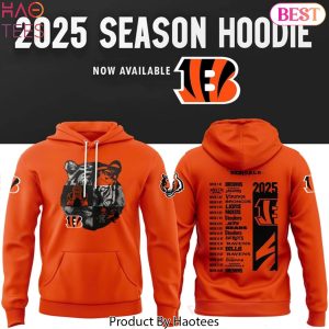 Cincinnati Bengals New Season 2025 Design Hoodie