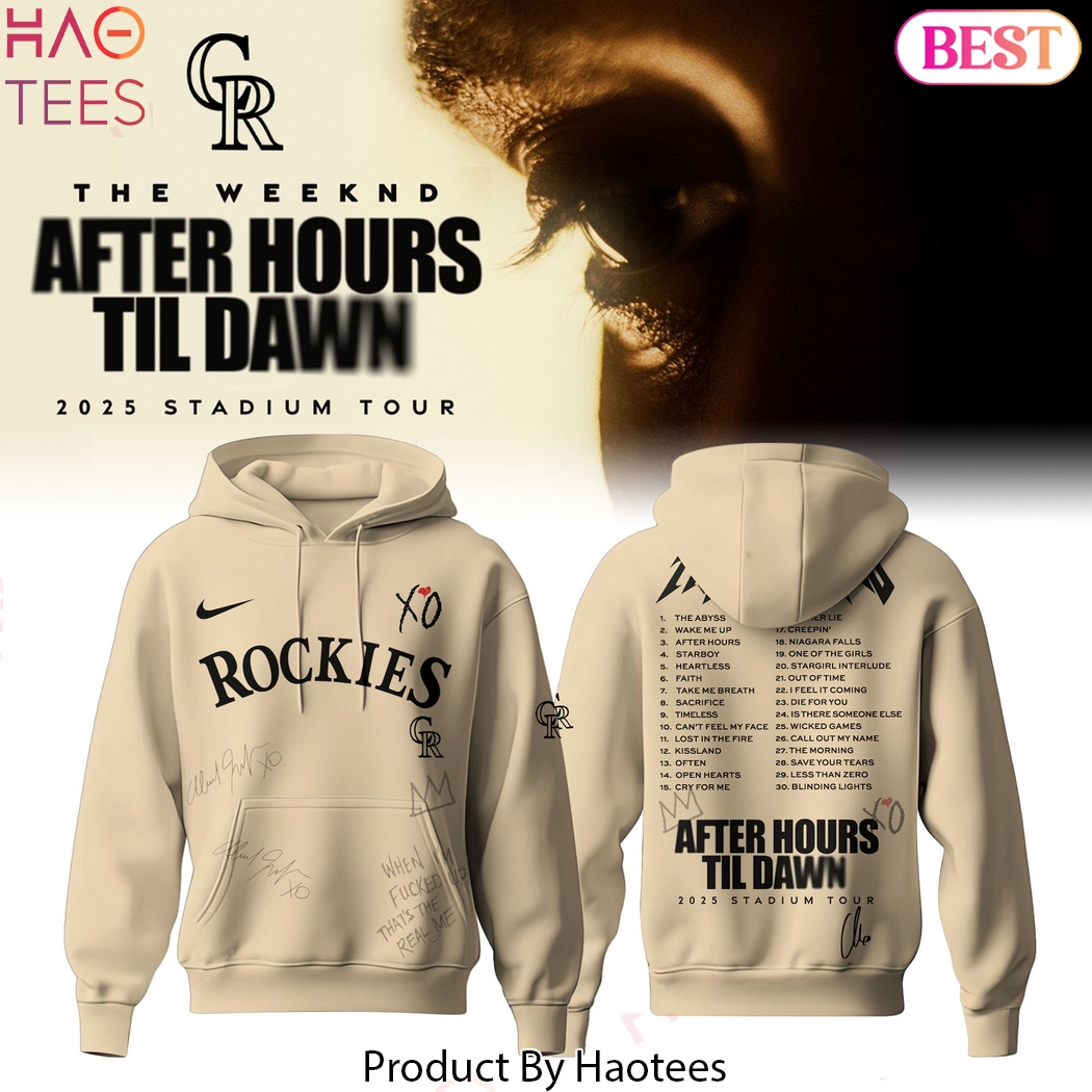 COL x The Weeknd After Hours Til Dawn Design Hoodie COL x The Weeknd After Hours Til Dawn Design Hoodie