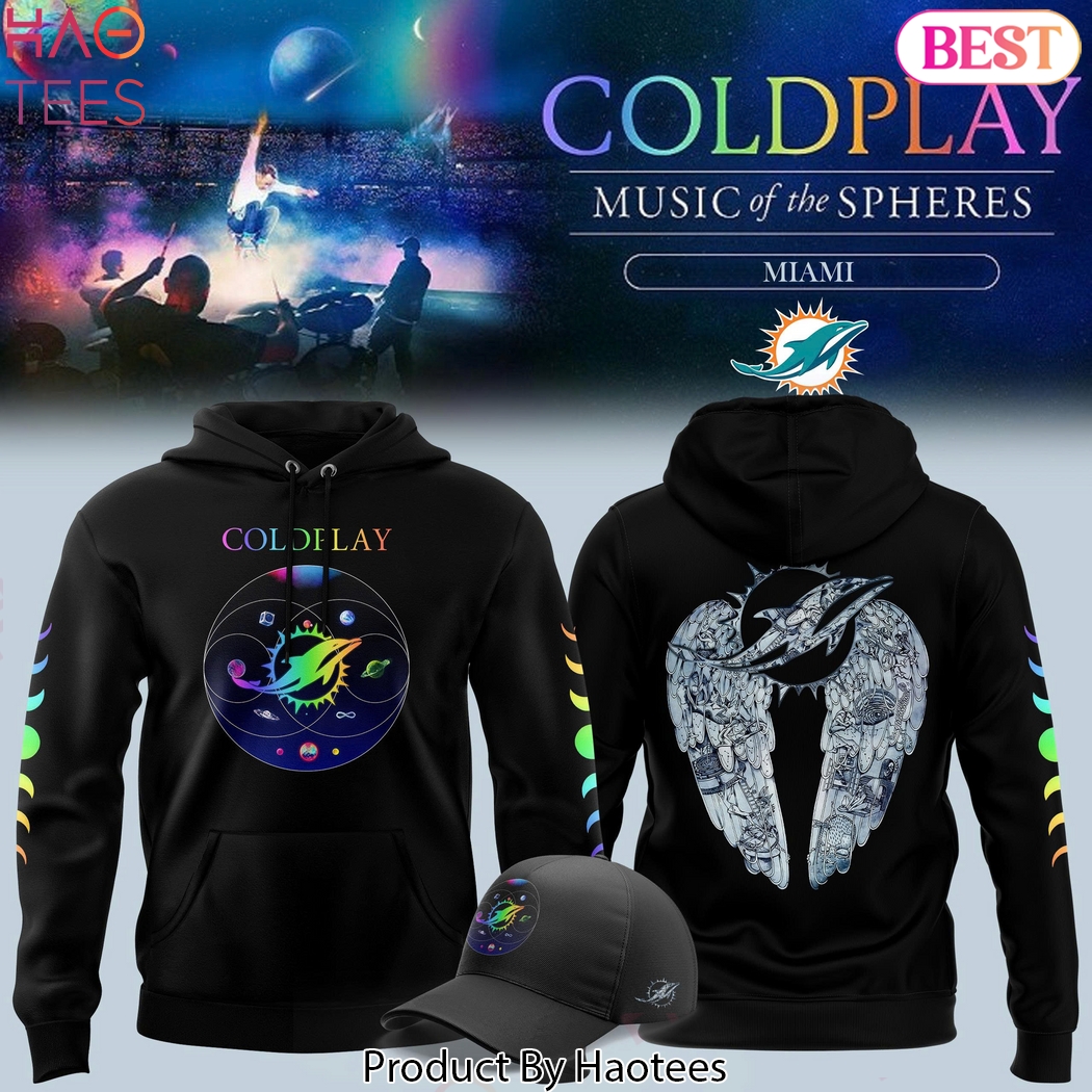 Coldplay 2025 Miami Tour Miami Dolphins Design Hoodie Coldplay 2025 Miami Tour Miami Dolphins Design Hoodie