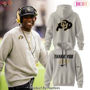 Colorado Buffaloes x Deion Sanders Coach Prime Thank You Jesus Design Hoodie