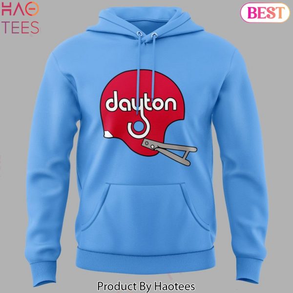 Dayton Football 2025 Design Blue Hoodie