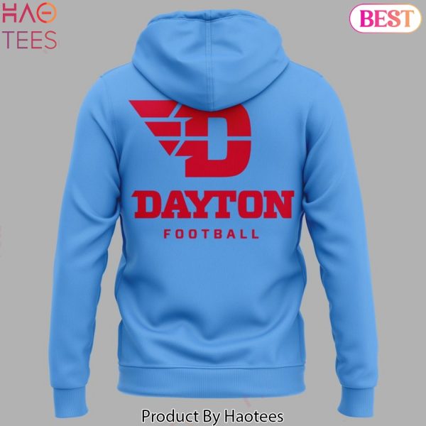 Dayton Football 2025 Design Blue Hoodie