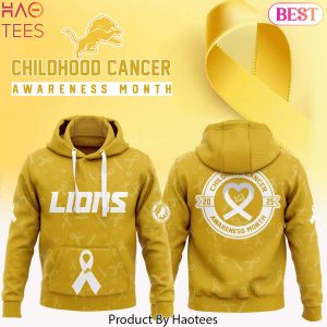 Detroit Lions Childhood Cancer Awareness Month 2025 Design Hoodie