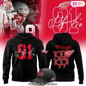 Detroit Red Wings 91 Sergei Fedorov Design Hoodie