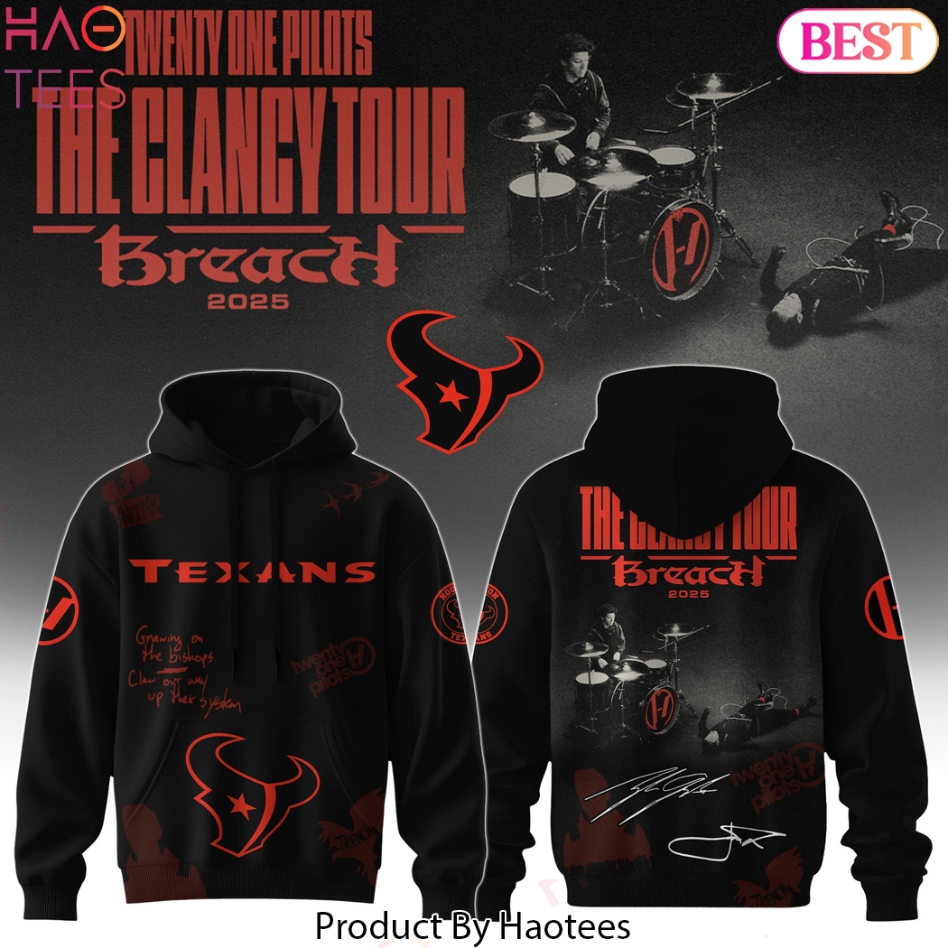 HOU x Twenty One Pilots The Clancy World Tour Design Hoodie HOU x Twenty One Pilots The Clancy World Tour Design Hoodie