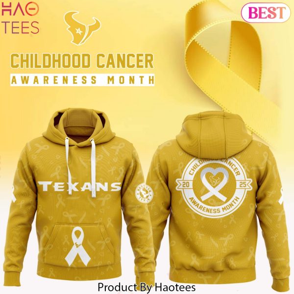 Houston Texans Childhood Cancer Awareness Month 2025 Design Hoodie