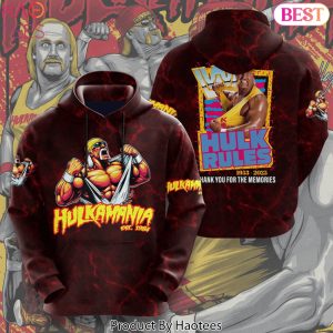 Hulk Hogan Hulkamania 1953-2025 Thank You For The Memories Design Hoodie
