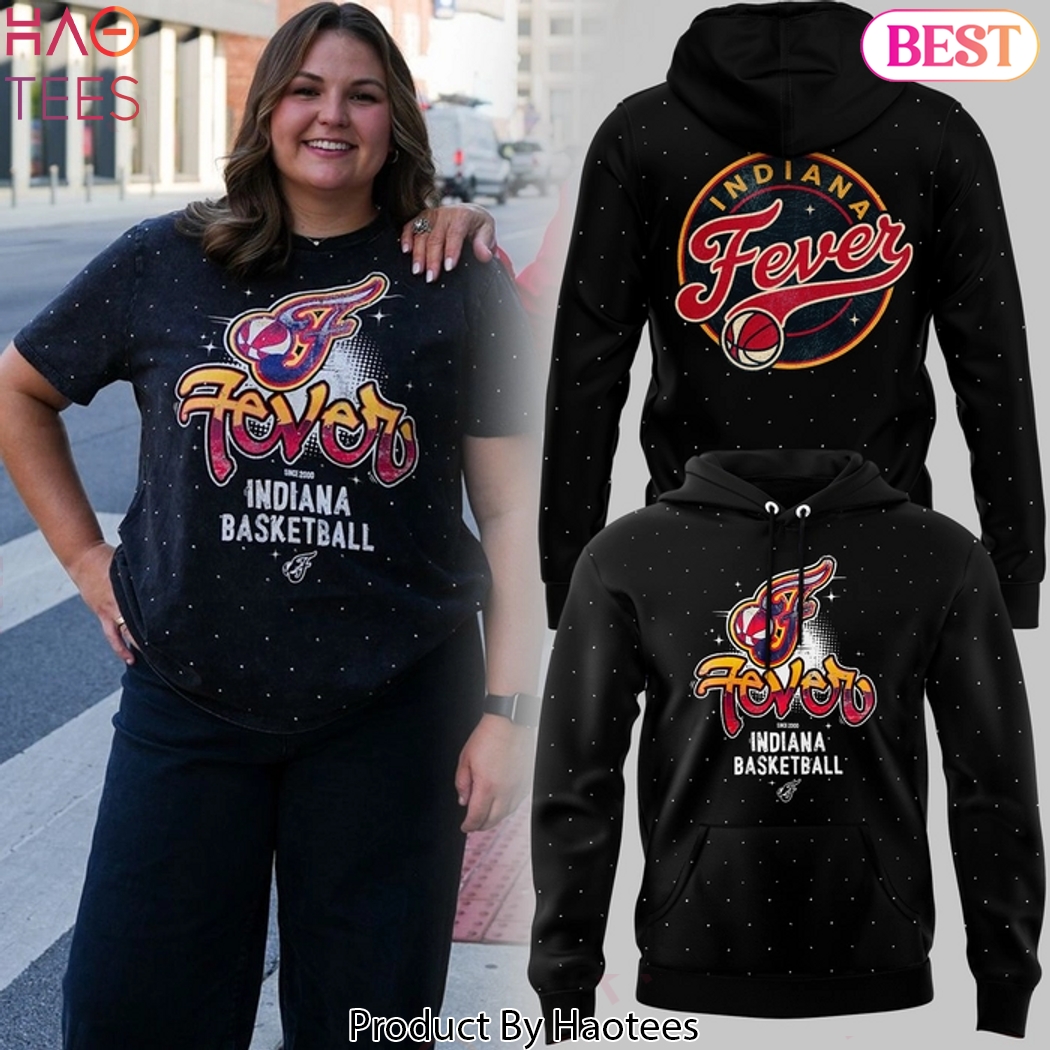 Indiana Fever Basketball 2025 Black Design Hoodie Indiana Fever Basketball 2025 Black Design Hoodie