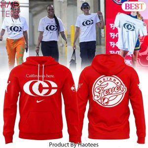 Indiana Fever Caitlin Was Here Design Hoodie – Red