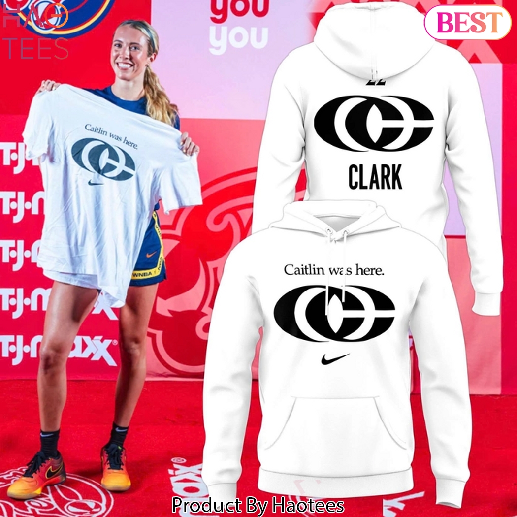Indiana Fever Caitlin Was Here Design White Hoodie Indiana Fever Caitlin Was Here Design White Hoodie