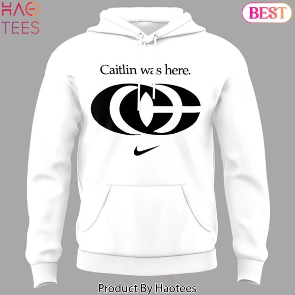 Indiana Fever Caitlin Was Here Design White Hoodie