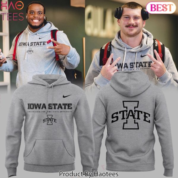 Iowa State Cyclones Football 2025 Design Hoodie – Grey