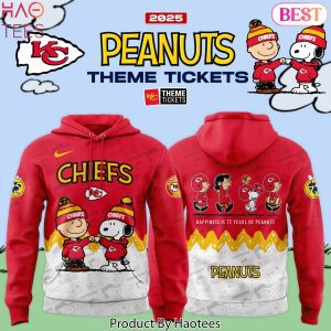 Kansas City Chiefs Happiness Is 75 Years 2025 Design Hoodie