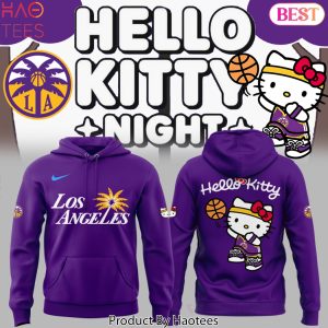 Los Angeles Sparks Kitty 2025 Purple Design Hoodie