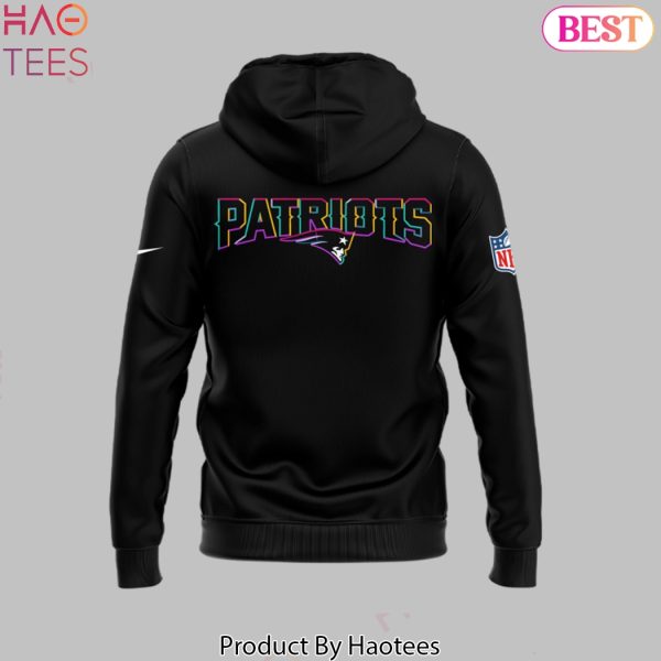 New England Patriots Black 2025 Crucial Catch Tri-Blend Dri-FIT Design Hoodie