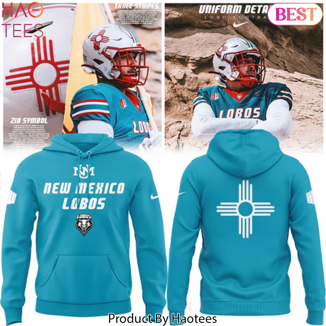 New Mexico Lobos Wordmark Logo Uniform Design Hoodie New Mexico Lobos Wordmark Logo Uniform Design Hoodie