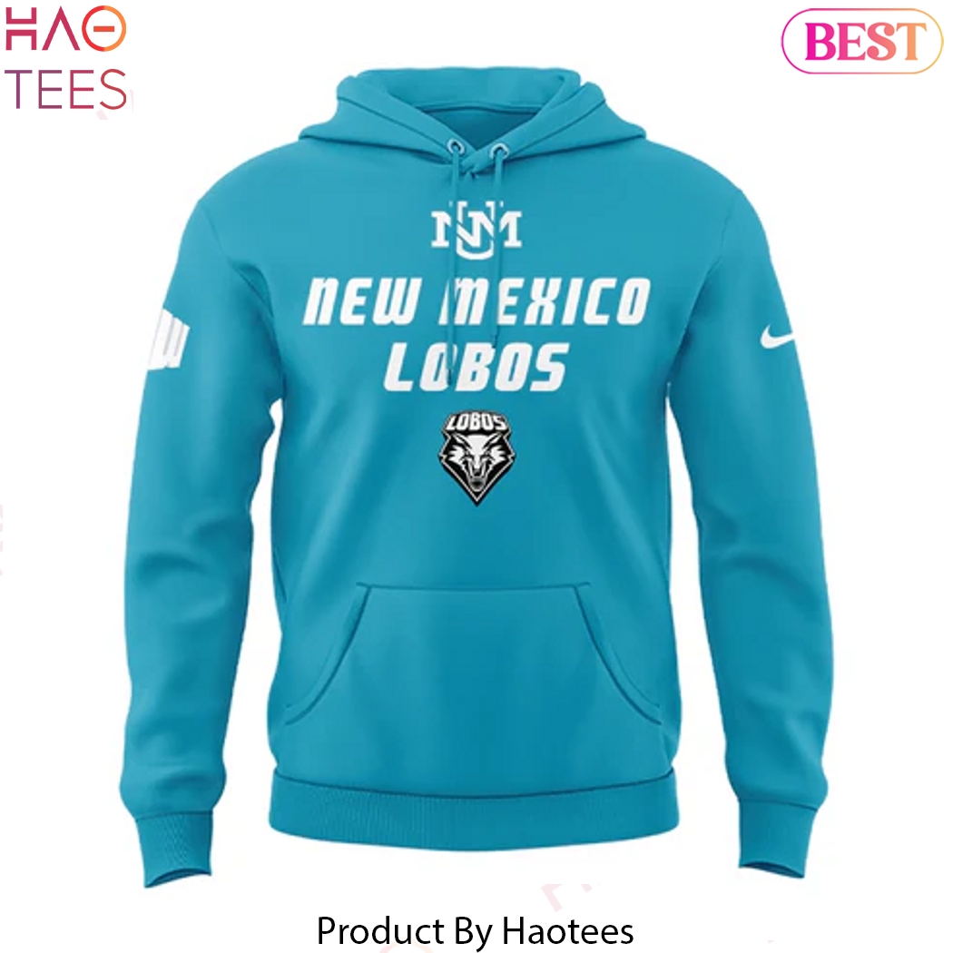 New Mexico Lobos Wordmark Logo Uniform Design Hoodie New Mexico Lobos Wordmark Logo Uniform Design Hoodie