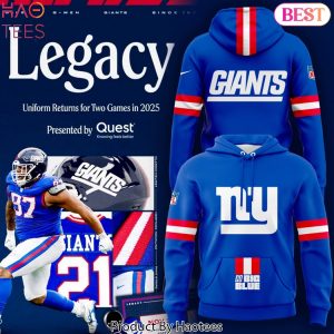 New York Giants Legacy Hoodie Design 2025