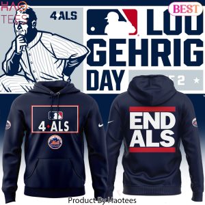 New York Mets Awareness To ALS Design Hoodie
