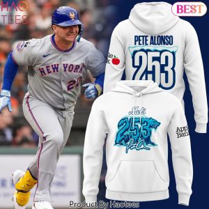 New York Mets Pete Alonso Home Run Record Design Hoodie