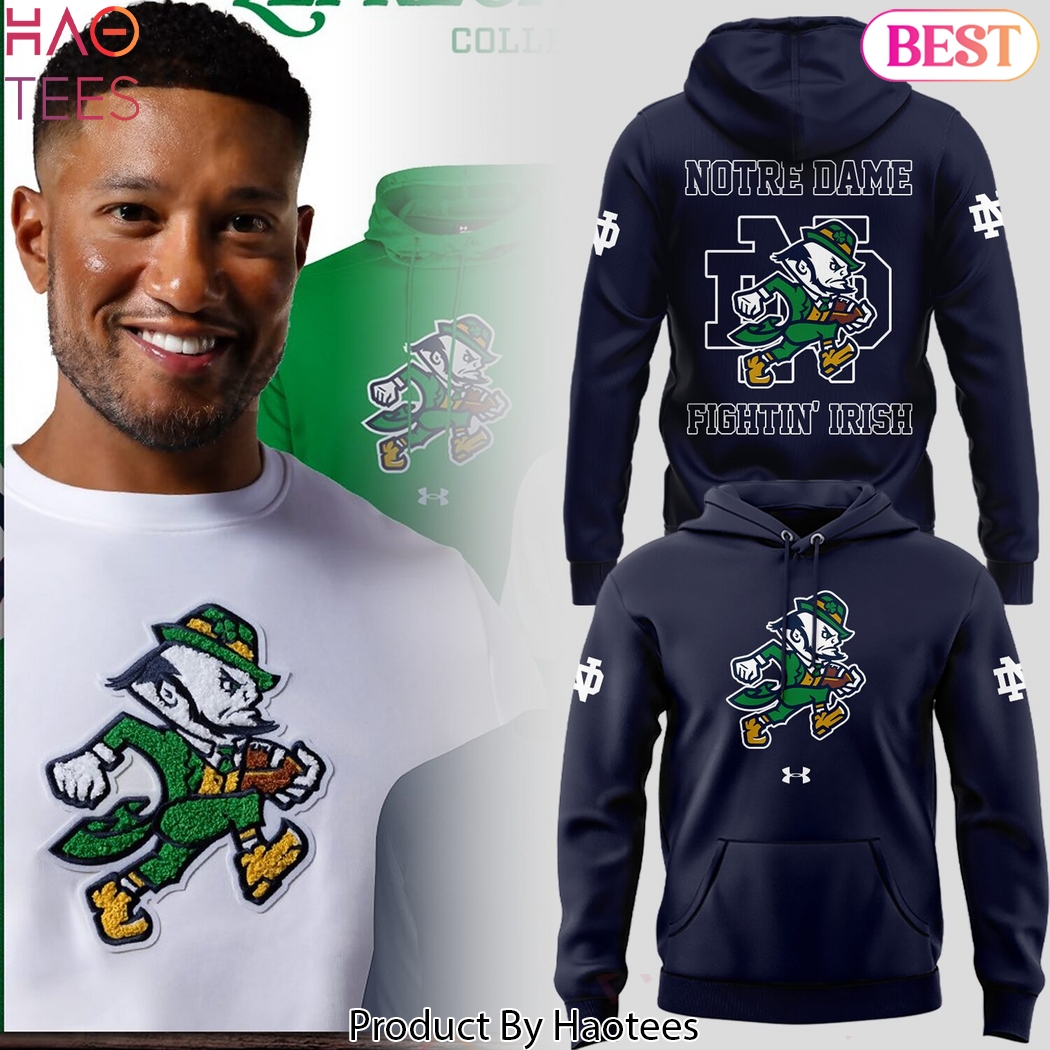 Notre Dame Fighting Irish Football Leprechaun 2025 Design Hoodie Notre Dame Fighting Irish Football Leprechaun 2025 Design Hoodie