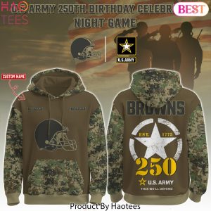 Personalized CLE-Army 250th Birthday Design Hoodie