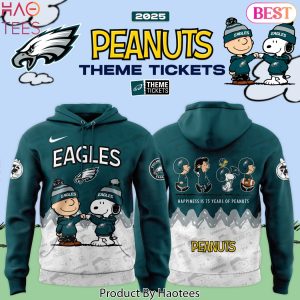 Philadelphia Eagles Happiness Is 75 Years 2025 Design Hoodie