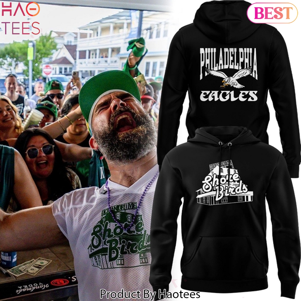 Philadelphia Eagles Shore Birds Design Black Hoodie Philadelphia Eagles Shore Birds Design Black Hoodie