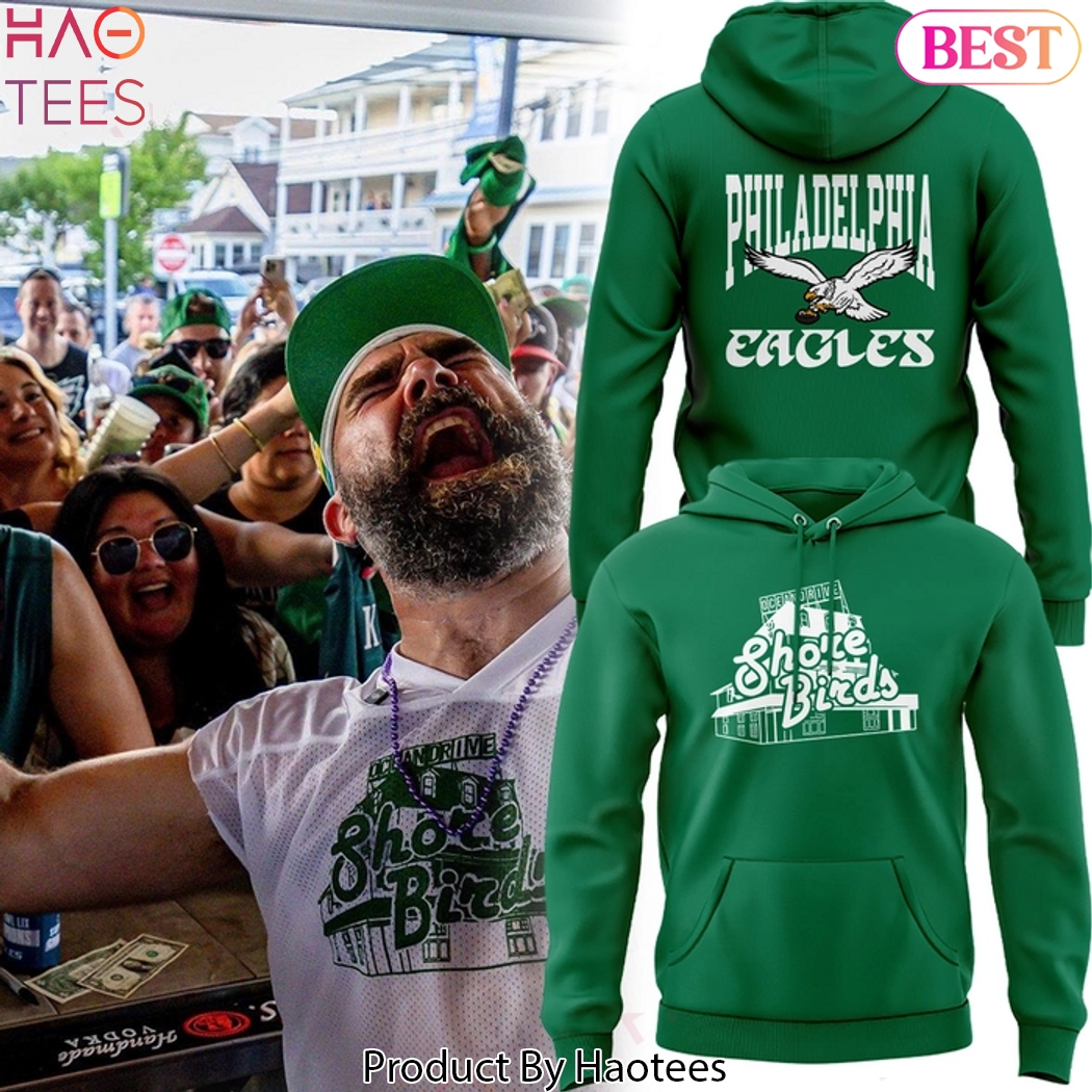 Philadelphia Eagles Shore Birds Kelly Green Design Hoodie Philadelphia Eagles Shore Birds Kelly Green Design Hoodie
