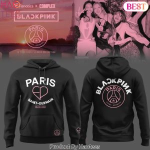 PSG x Blackpink 2025 Black Design Hoodie