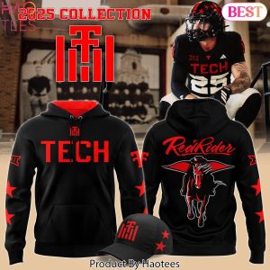Texas Tech Red Raiders 100th Anniversary Throwback Black Design Hoodie