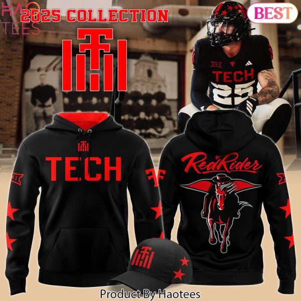 Texas Tech Red Raiders 100th Anniversary Throwback Black Design Hoodie