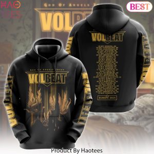Volbeat God Of Angels Trust Europe 2025 Tour Design Hoodie