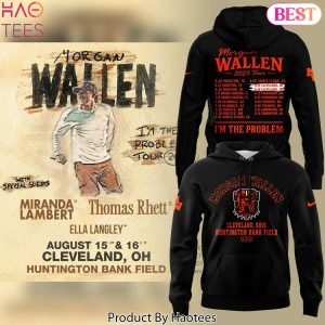 Wallen x Cleveland Browns Im The Problem 2025 Tour Design Hoodie