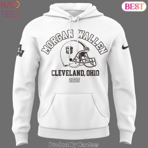 Wallen x Cleveland Browns Im The Problem Tour 2025 Design Hoodie – White