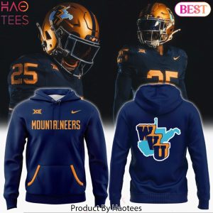 West Virginia Mountaineers Throwbacks 1965 Moutaineers Wordmark Design Hoodie