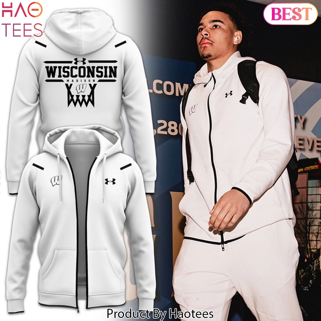 Wisconsin Badgers Basketball 2025 Design Zip Hoodie Wisconsin Badgers Basketball 2025 Design Zip Hoodie