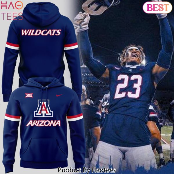 Arizona Wildcats Football 2025 Design Blue Hoodie