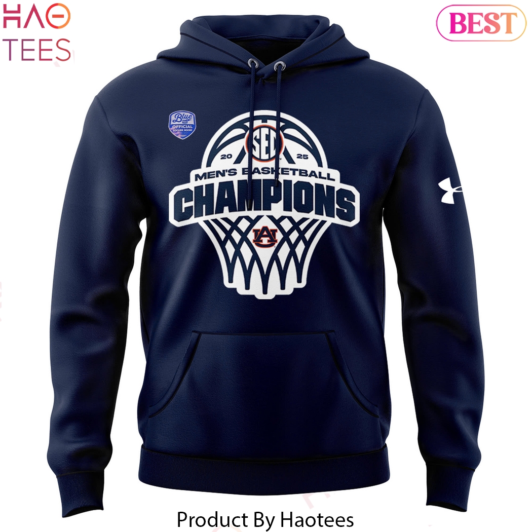 Auburn Tigers Men Basketball 2025 SEC Champions Design Hoodie Auburn Tigers Men Basketball 2025 SEC Champions Design Hoodie