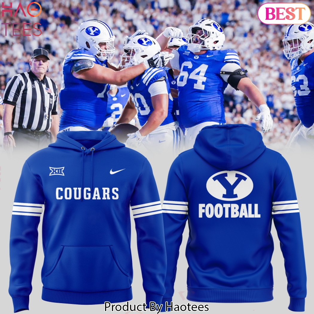 BYU Cougars Football 2025 Design Blue Hoodie BYU Cougars Football 2025 Design Blue Hoodie