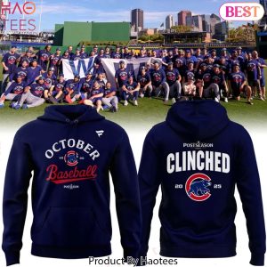 Chicago Cubs 2025 Postseason Clinched Hoodie